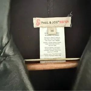 RARE Paul & Joe "Buffy" Lamb Moto Leather Jacket‎ saint Laurent look alike Biker thumbnail 5