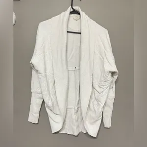 ARITZIA WILFRED Diderot Cardigan in Cream/Grey Size Small‎ thumbnail 4