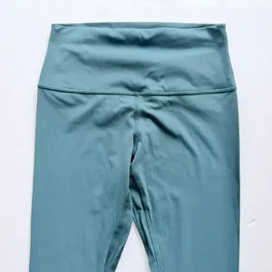 Lululemon Align Pant Ribbed 25" Mystic Green Blue Size 8 Yoga Gym thumbnail 3