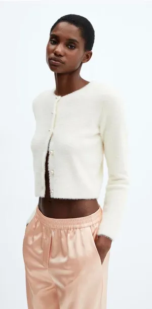 Mango‎ satin elastic pants size XL thumbnail 1