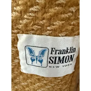Vintage 60s Franklin Simon New York Mustard Gold Side Button Coat S M thumbnail 10