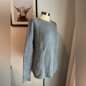 Marine Layer Gray Knit Comfy Casual Women's Cozy Sweater thumbnail 5