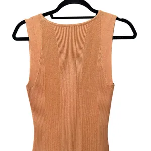 J.CREW Ribbed Knit Midi Fitted Dress Tan Small‎ thumbnail 3