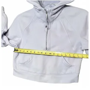 Lululemon Hoodie Womens Size XS/SM Lavender Scuba Cropped 1/2 Zip Pullover thumbnail 4