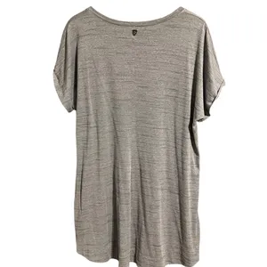 KÜHL Gray V Neck Short Sleeve Performance Tee Shirt XL thumbnail 7