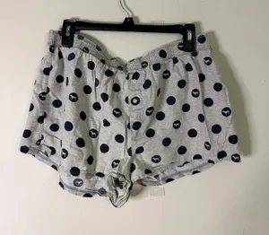 Victoria’s Secret Women’s Gray Polka Dot Lounge Shorts thumbnail 1
