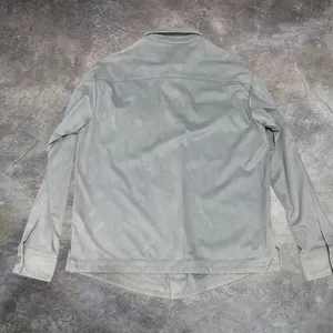 ZARA Oversized Faux Leather Button Down thumbnail 5