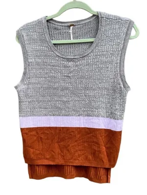 Free People Colorblock Sweater Tank thumbnail 1