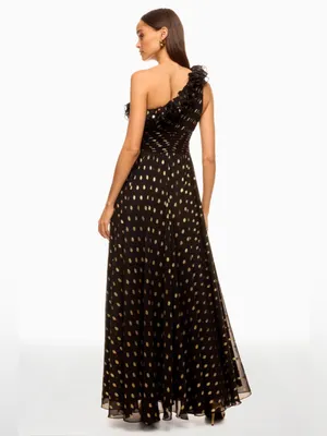 leena for Mac Duggal One Shoulder Ruffle Gown thumbnail 8