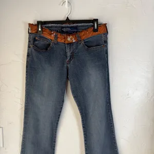 Tyte The Worlds Coolest Jeans Y2k Size 9‎ Blue Bootcut Distressed Flare Denim thumbnail 2