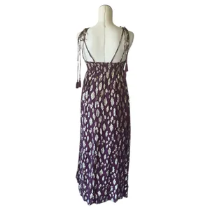 Altar'd State NWOT V Neck Purple Gold Maxi Dress Small thumbnail 5