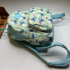 Disney Loungefly Stitch Chef Cupcake Mini Backpack‎ Green Blue thumbnail 2