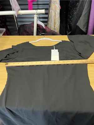 Grace Karin Black Chiffon Split Sleeve Shift Dress Size S NWT thumbnail 11