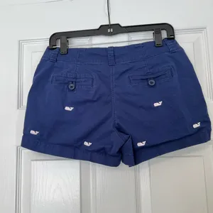 Vineyard Vines navy shorts embroidered whales 2 thumbnail 2
