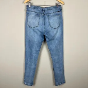 KanCan Jeans Womens 11/29 Blue Girlfriend Mid‎ Rise Distressed Denim Button Fly thumbnail 7