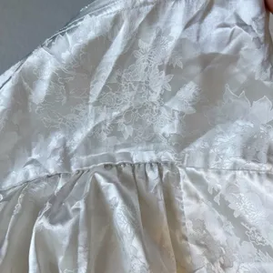 NWOT SHEKOU White Milkmaid Floral Silky Satin Cami Crop Top Womens Medium thumbnail 5