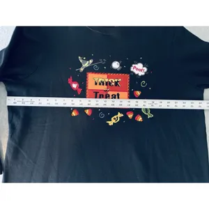 Halloween Trick-Or-Treat VTG Embroidered Grandmacore Sweatshirt Unisex Size 1X thumbnail 9