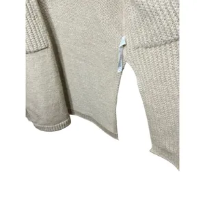 Topshop Womens Chunky Long Cardigan Sweater Tan Beige‎ Oversized 0-2P thumbnail 6
