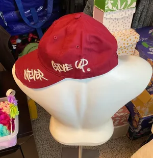 Burgundy Distrussed cap Red thumbnail 1