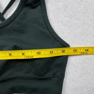 Alphalete Sports Bra Women’s XS Green Strappy Back Seamless Workout Bra thumbnail 7