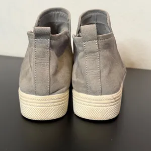 Dolce Vita High Top Platform Sneakers Ankle Bootie Womens 10 Gray Faux Suede thumbnail 8