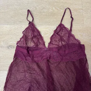Victoria's Secret Sheer Lace Chemise in Deep Purple thumbnail 2