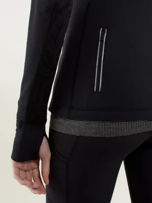 Lululemon Star Runner Long-Sleeve Black Half-Zip Athletic Top thumbnail 8