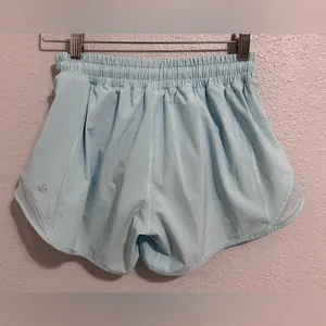 Lululemon Hotty Hot Short II *Long 4" Sea Frost Women's Blue new without tags thumbnail 5