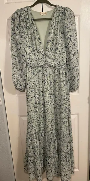 Altar'd State Floral Maxi Dress thumbnail 1