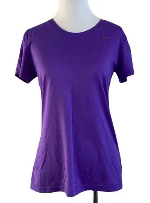 5/$30 🎈 Nike women’s small purple dri fit regular fit athletic tee thumbnail 1