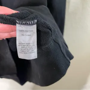 Splits59 Black Mineral Wash French‎ Terry Pullover Hoodie Sweater Womens Size XS thumbnail 7