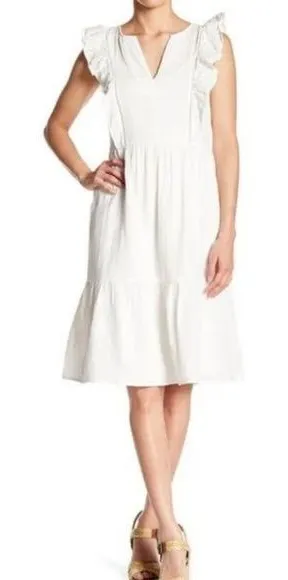 SPIRIT OF GRACE x NORDSTROM‎ Ruffled Midi Sundress Size Medium thumbnail 1