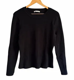 Abercrombie & Fitch Ribbed Thick Sweater Black Size XL thumbnail 1