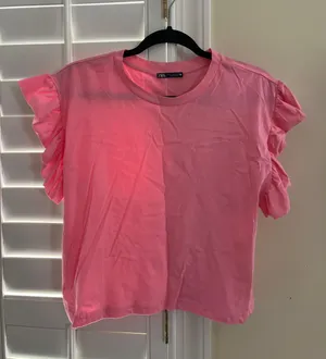 ZARA Ruffle Shirt thumbnail 1