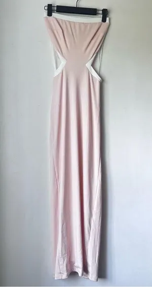 Princess Polly Greta Beige White Strapless Cut Out Maxi Dress 2 thumbnail 7