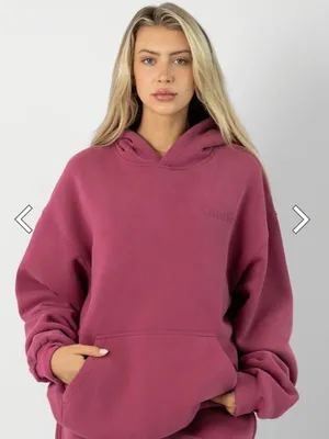 Comfrt Minimalist Hoodie in color Berry! thumbnail 1