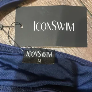 Icon Blue Cut Out High Waist Bikini Size Medium NWT thumbnail 6