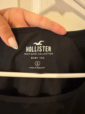 Hollister Crop Top Black thumbnail 3