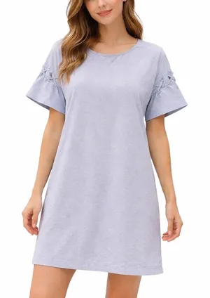 Madewell Pinstripe Dress Short Sleeves XSMALL blue white nautical coastal thumbnail 1