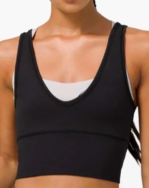 Lululemon Power Pivot Ribbed & Reversible Tank in Everlux Black thumbnail 1