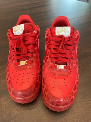 Nike Air Force 1 AF1 Valentine's Day Limited Edition Red Sneakers US Size 9 thumbnail 5