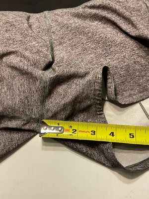 Lululemon Speed Up Short Long *4" Updated Fit Heather Lux Multi Gray Black Sz 4 thumbnail 6