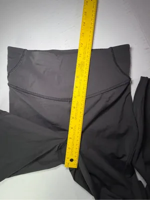lululemon base pace crop Black High-Rise Performance Leggings est sz 6 see msmts thumbnail 3
