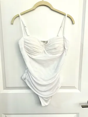 Abercrombie Bra-Free Mesh Bodysuit NWT Medium thumbnail 2
