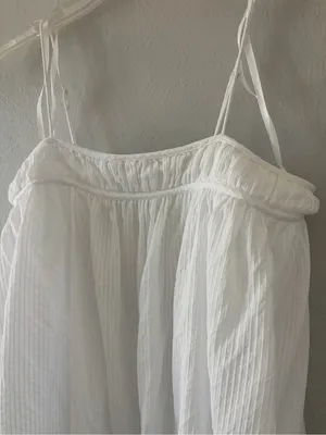 AYR easy breezy dress size small white cotton boho midi dress thumbnail 7