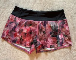 Lululemon Women’s Run Time ‎ Pink purple Floral Size 6 thumbnail 1