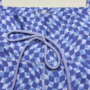 L*Space Blue and White Checkered Leggings thumbnail 5