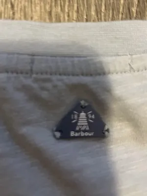 Barbour Pier Top Womens Size 4 Light Blue Cotton Short Sleeve Preppy Classic thumbnail 9