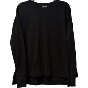 Sweaty Betty After Class Longline Crewneck Oversized Black Sweatshirt‎ Small thumbnail 3
