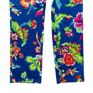 Island Republic Floral Blue Printed Stretch Jeans Size 14 NEW Bright Beach thumbnail 5
